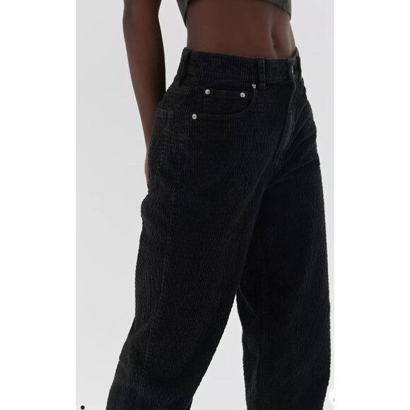 BDG Urban Outfitters High-Rise Baggy Bubble Corduroy Pants Black Size 28 (Small) - Picture 16 of 16